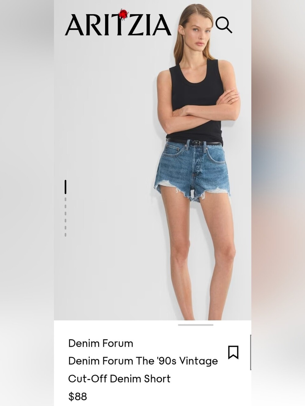 Denim Ripped Ex boyfriend Short - Blue Size 25